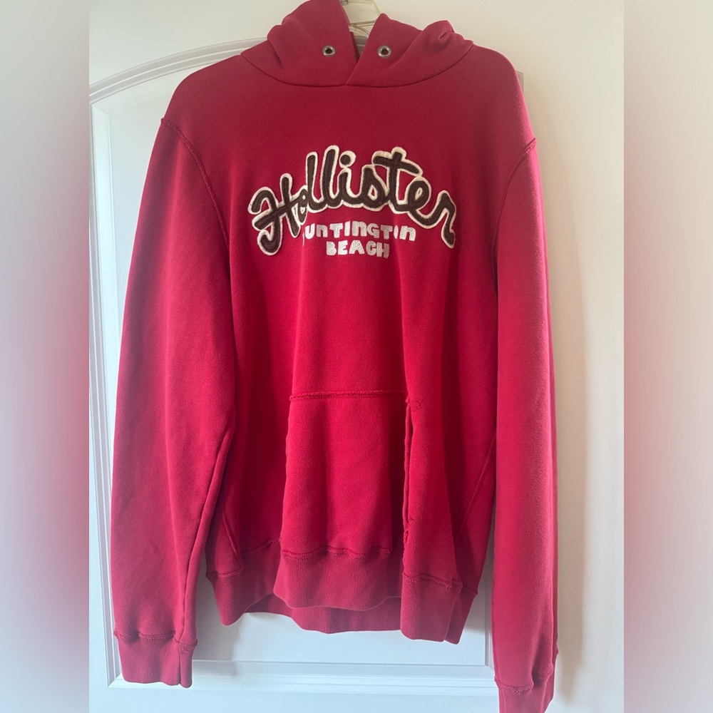 Hollister Vibrant Red Hoodie for Men
